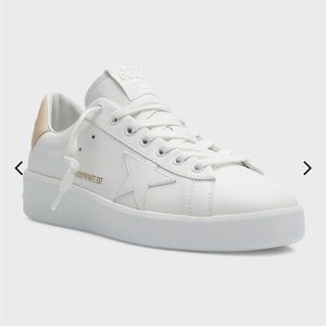Golden Goose Pure Star Bicolor Leather Low-Top Sneakers - Size 7